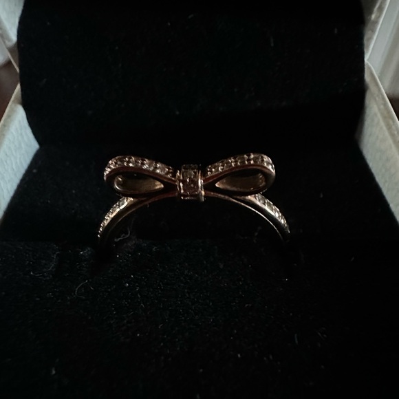 Pandora Jewelry - Elegant Pandora Gold Bow Ring